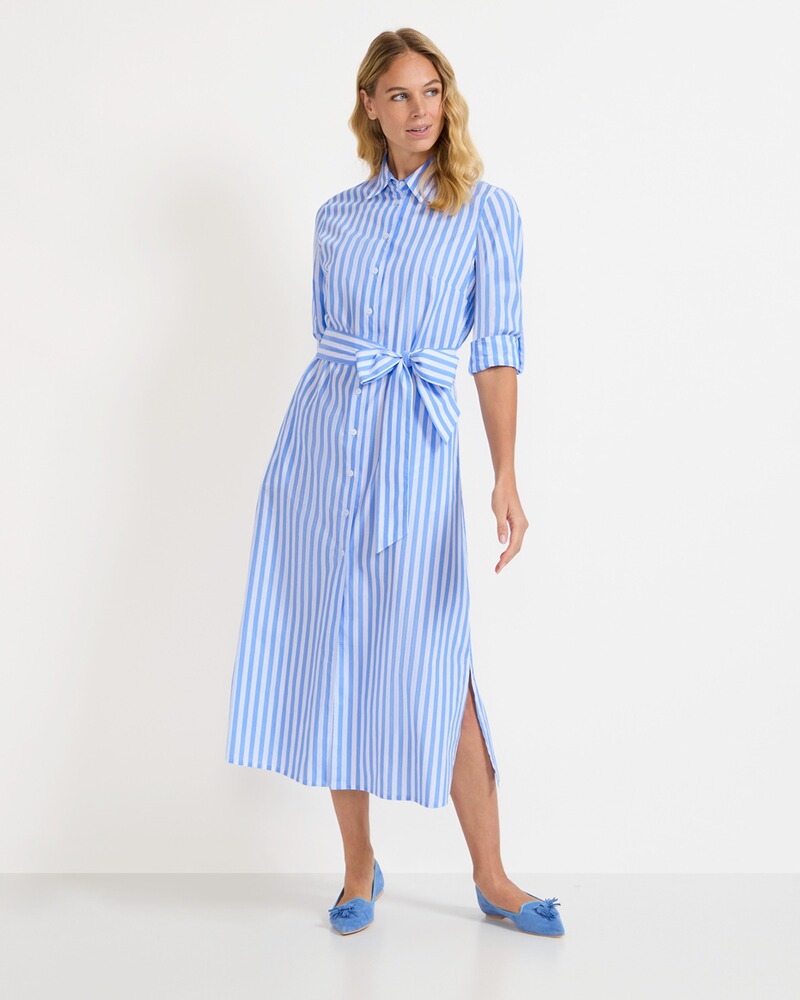 Langes Streifen-Kleid, HIGHMOOR