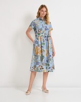 Halbarm-Kleid mit Gürtel, HIGHMOOR