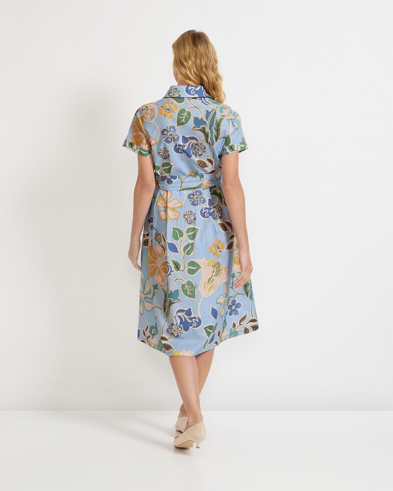Halbarm-Kleid mit Gürtel, HIGHMOOR