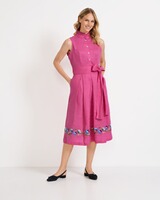 Leinenkleid mit Blumen, REITMAYER