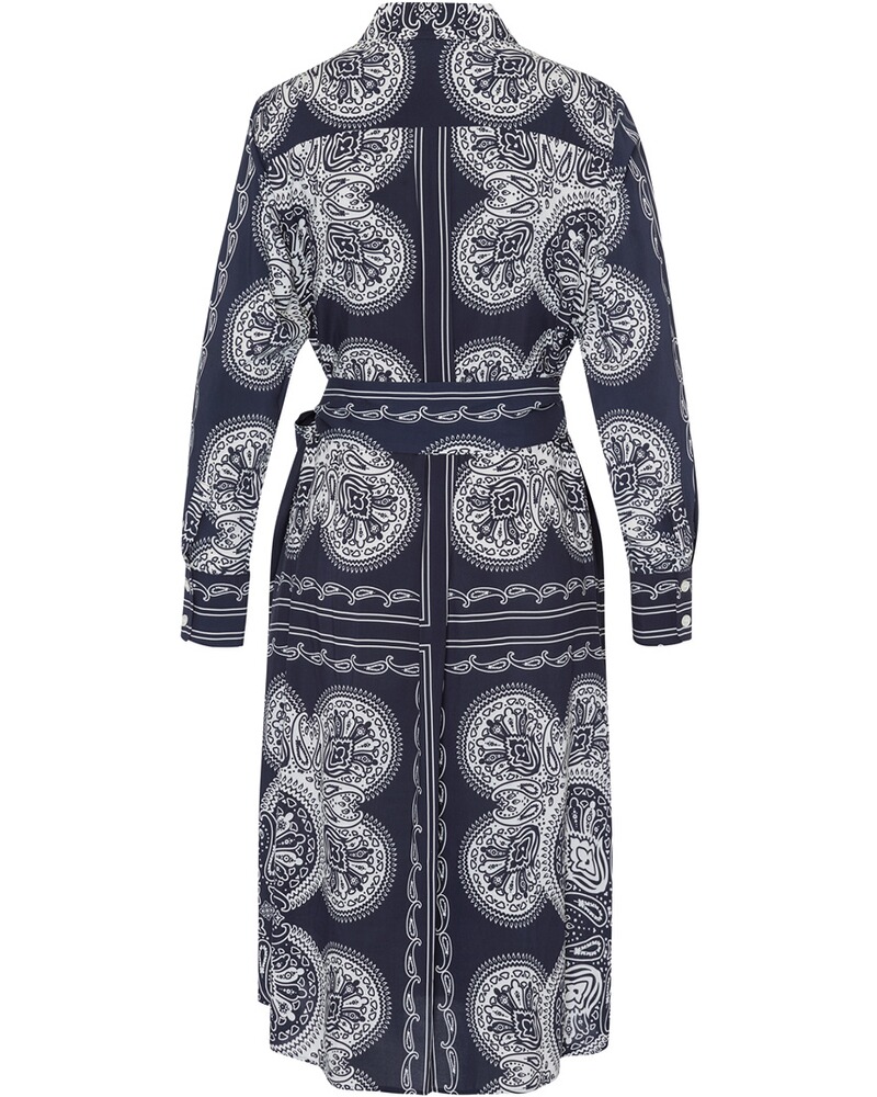 Hemdblusenkleid mit Paisley-Muster, POLICELAND