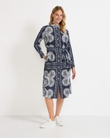 Hemdblusenkleid mit Paisley-Muster, POLICELAND