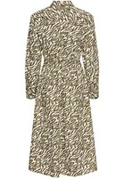 Hemdblusenkleid mit Kordel, camel active