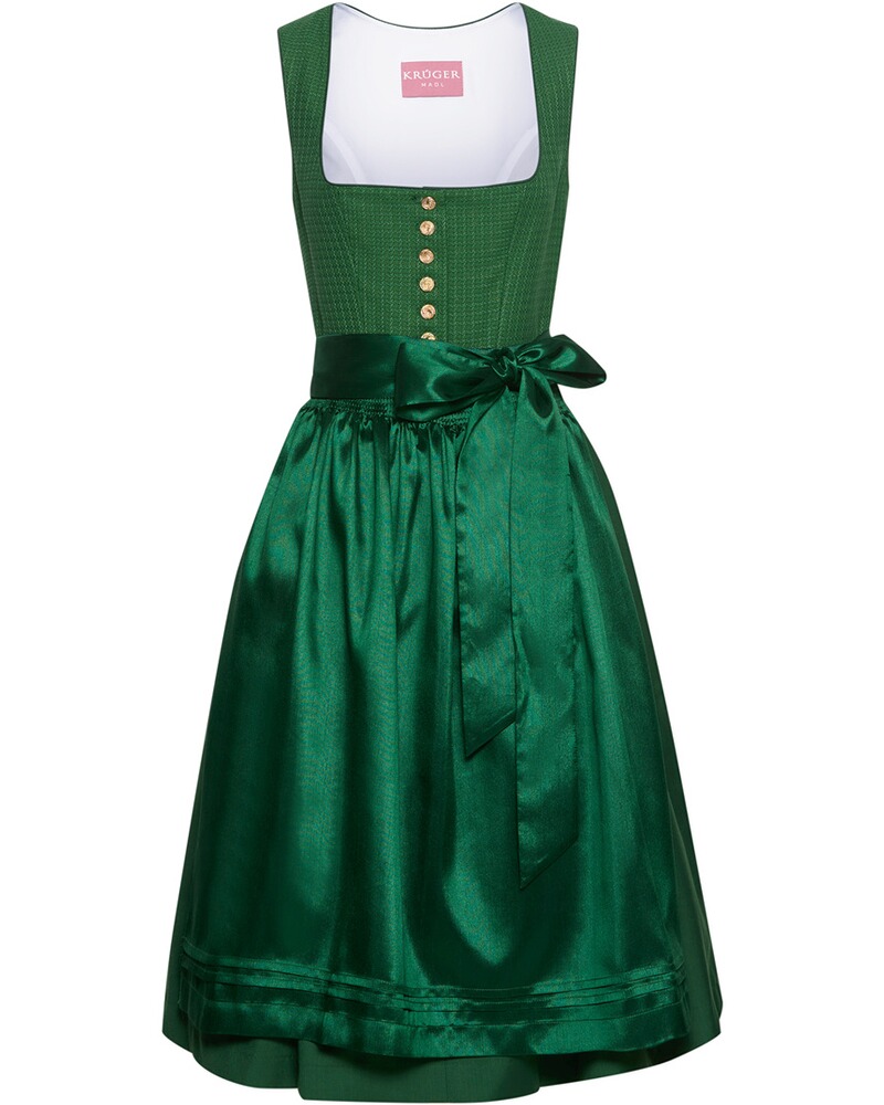 Midi Dirndl mit Strukturmieder