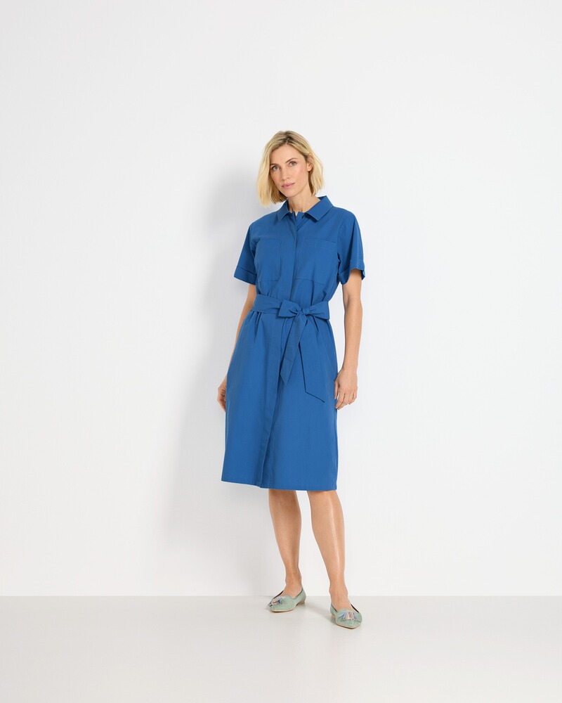 Hemdblusenkleid mit Bindegürtel, Brigitte von Schönfels