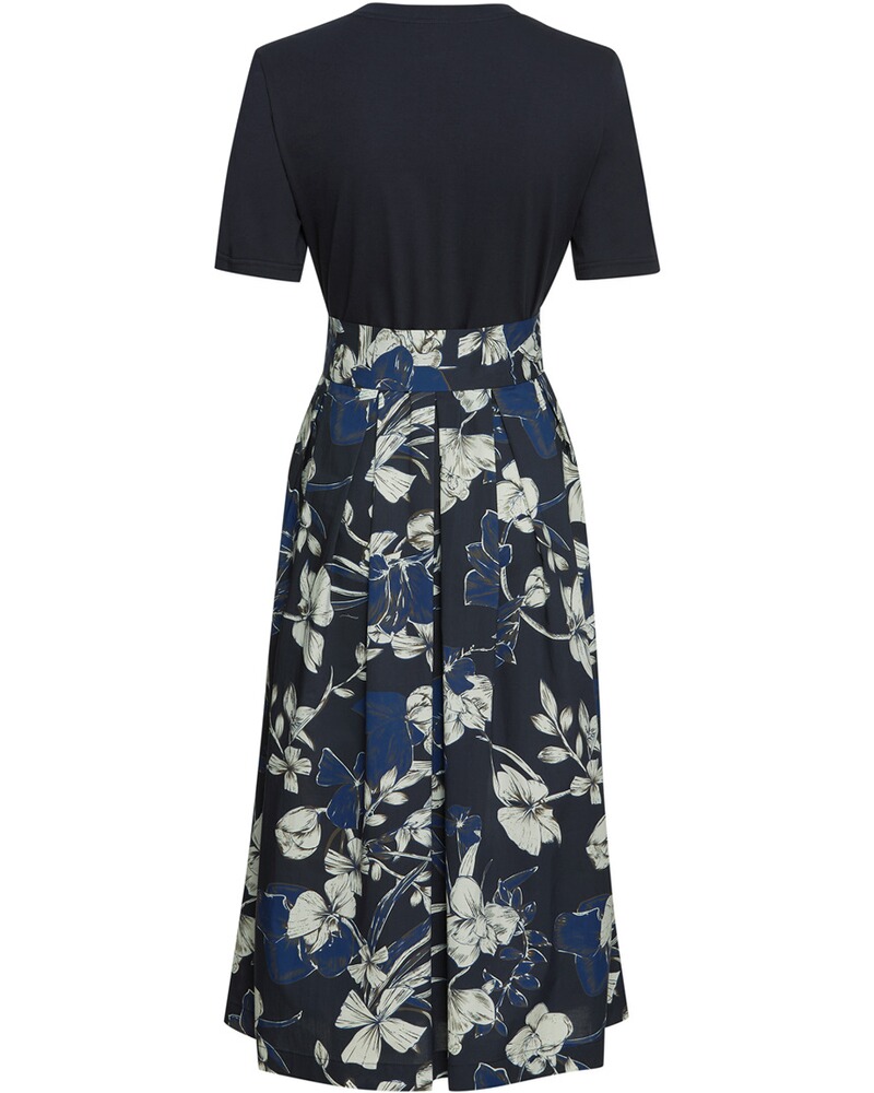 Kleid mit floralem Rock, HIGHMOOR
