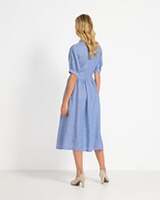 Hochgeschlossenes Leinenkleid, REITMAYER