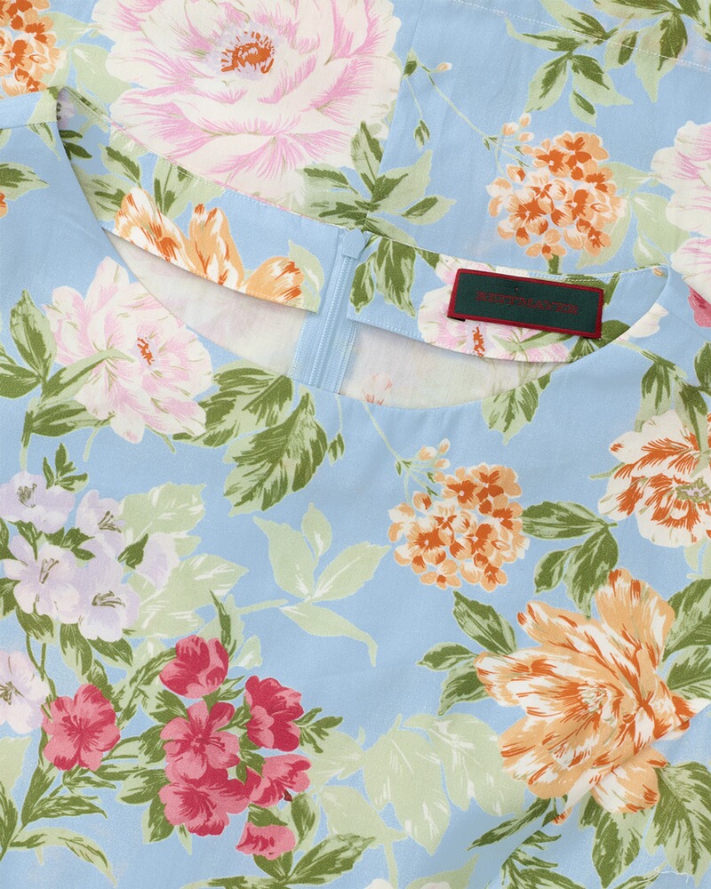 Geblümtes Halbarm-Kleid, REITMAYER