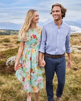 Geblümtes Halbarm-Kleid, REITMAYER