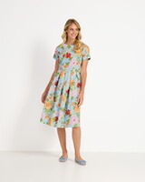 Geblümtes Halbarm-Kleid, REITMAYER