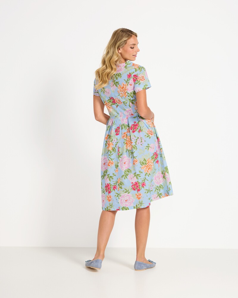 Geblümtes Halbarm-Kleid, REITMAYER