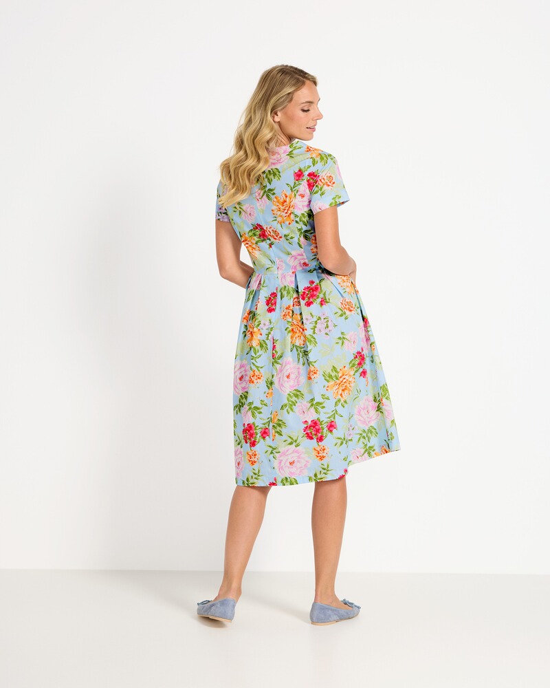 Geblümtes Halbarm-Kleid, REITMAYER