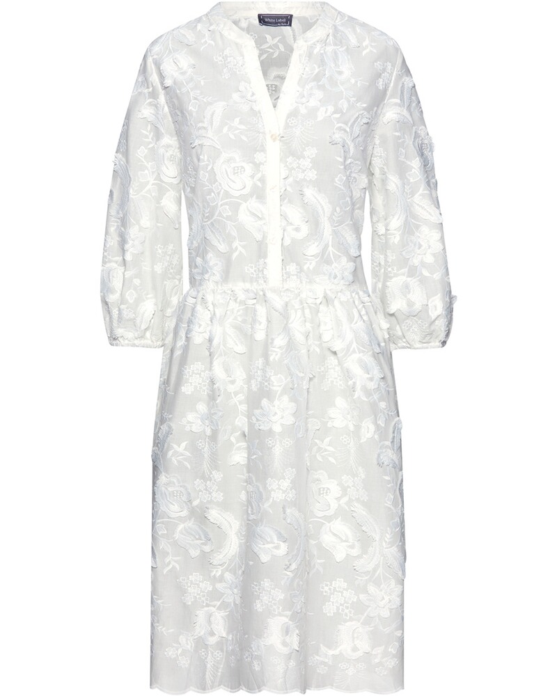 Kleid mit Blumenstickerei