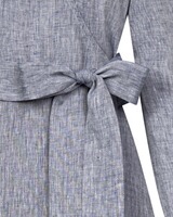 Leinen-Wickelkleid Kari, FELICITAS