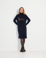 Strickkleid mit Dackel, Brigitte von Schönfels