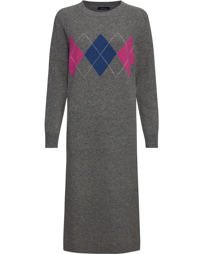 Argyle-Strickkleid