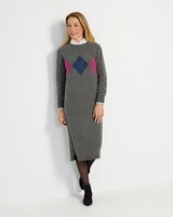 Argyle-Strickkleid, HIGHMOOR