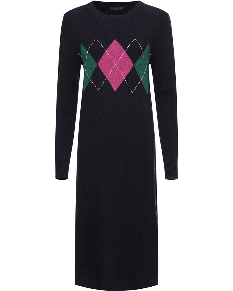 Argyle-Strickkleid