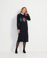 Argyle-Strickkleid, HIGHMOOR