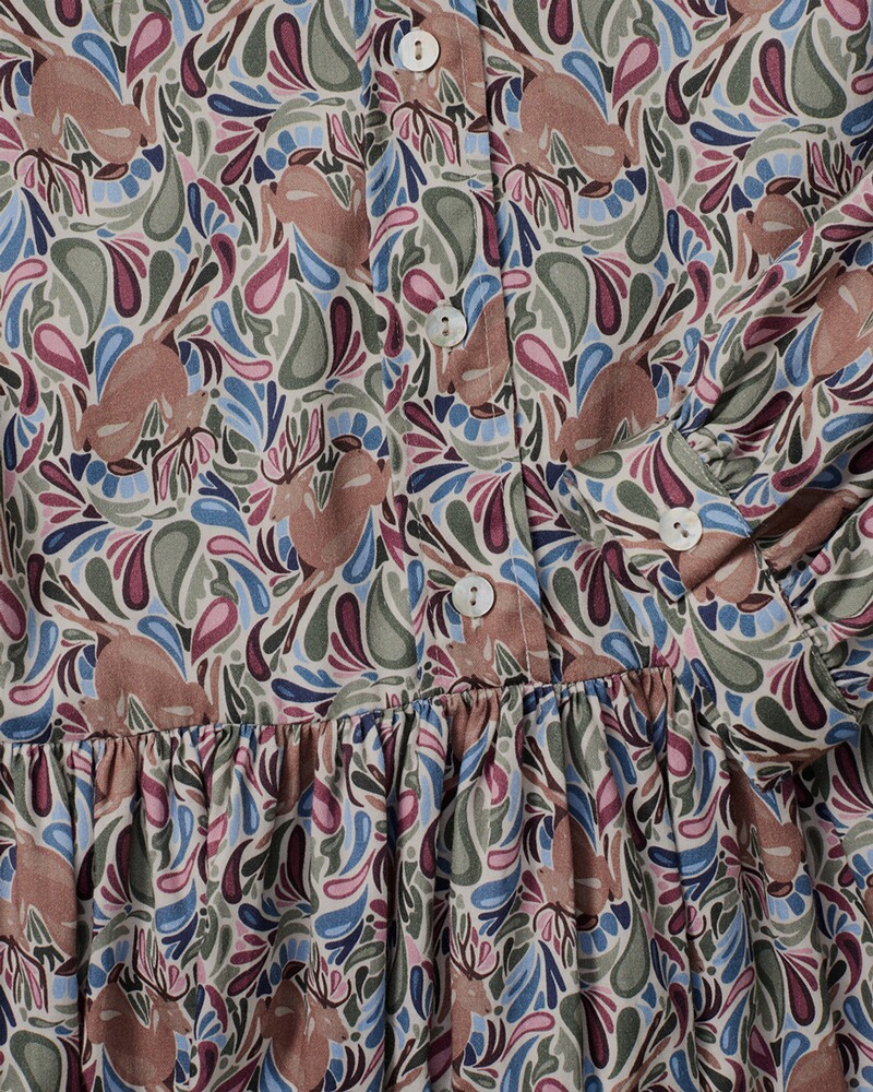 Druckkleid aus Baumwollsatin, REITMAYER