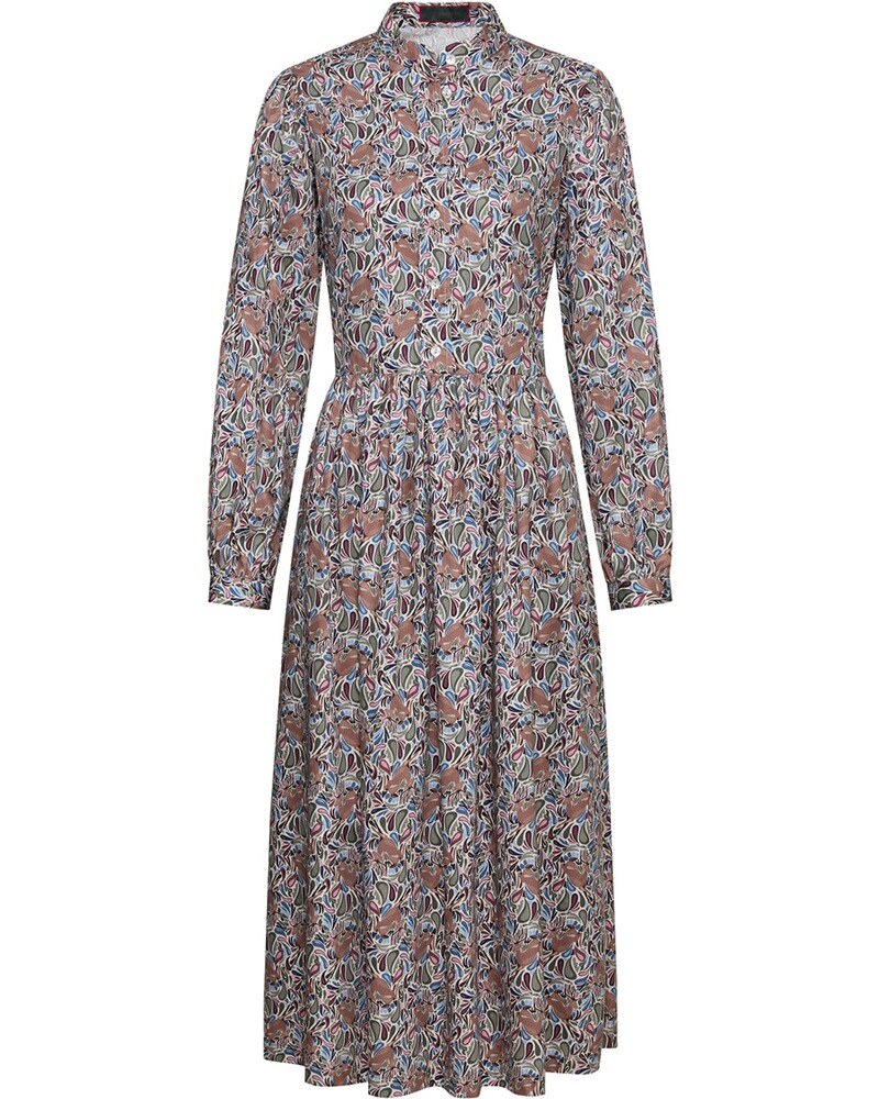 Druckkleid aus Baumwollsatin