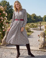 Druckkleid aus Baumwollsatin, REITMAYER