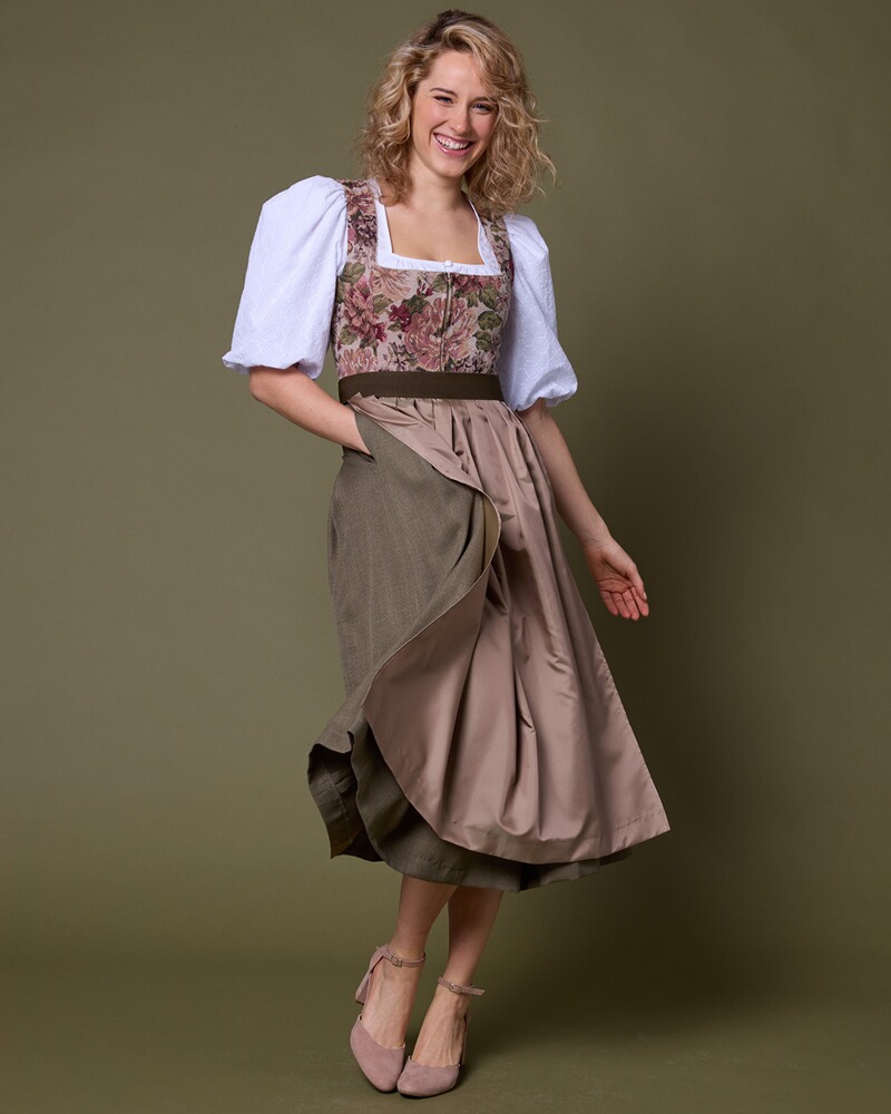 Langes Dirndl mit Jacquard-Mieder, Berwin