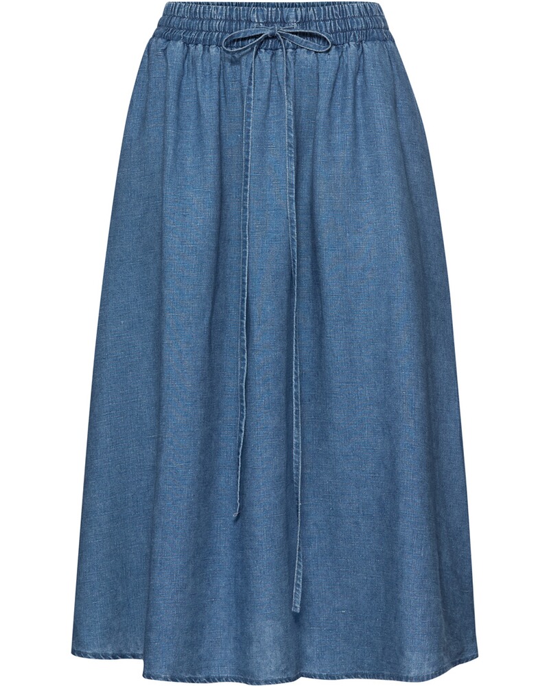 Leinenrock mit Tunnelzug