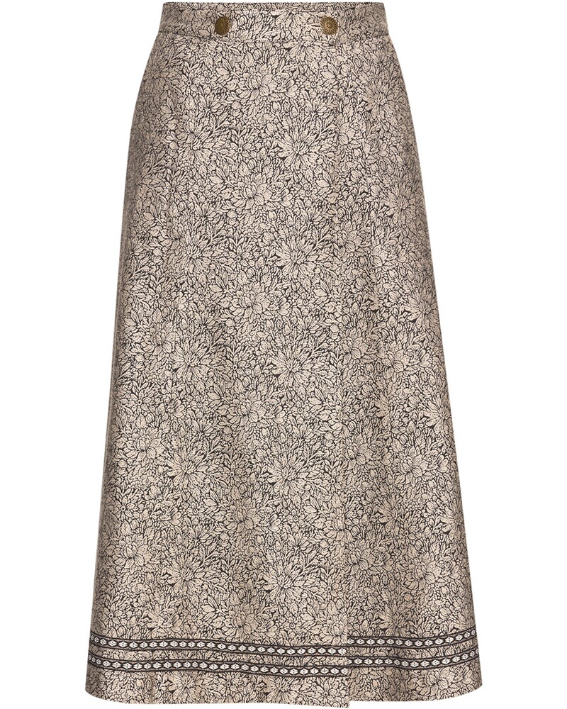 Rock Blumen-Jacquard