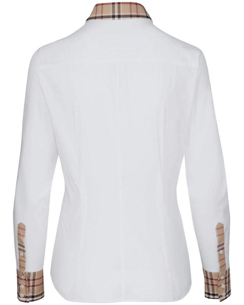 Langarm-Bluse mit Karobesatz, Seidensticker