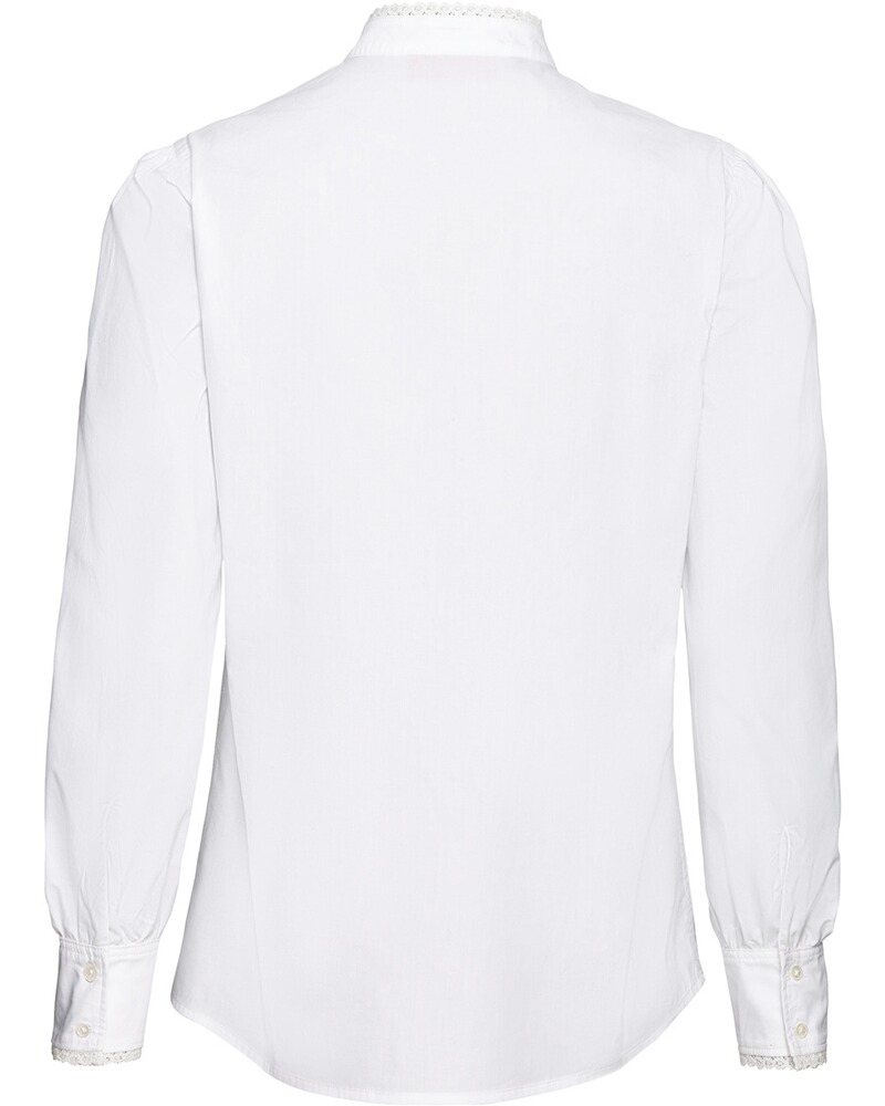 Stehkragenbluse mit Spitze, REITMAYER