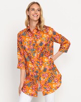 Lange Bluse mit Blumenmuster, HIGHMOOR