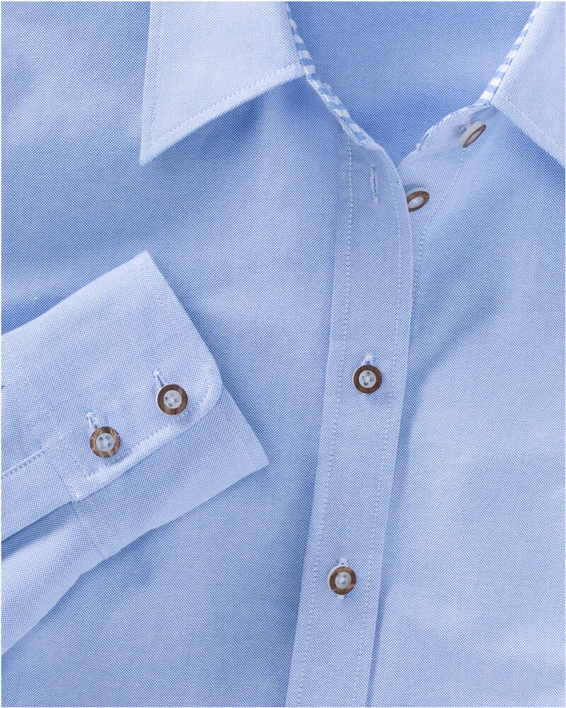 Bluse mit Vichykaro-Details, Luis Steindl
