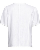 Leinenbluse mit Spitzenkante, Luis Steindl