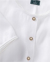 Leinenbluse mit Spitzenkante, Luis Steindl