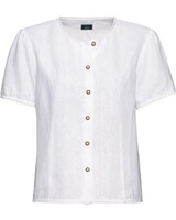 Leinenbluse mit Spitzenkante, Luis Steindl