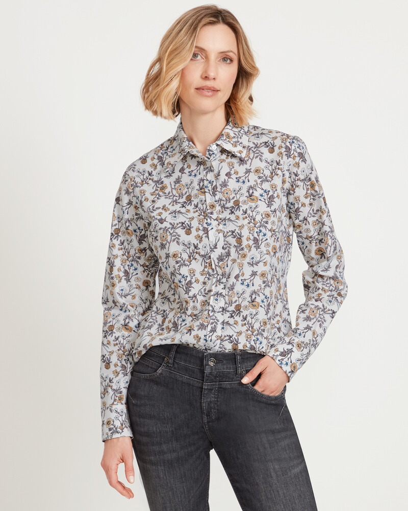 Bluse mit Blumendruck, HIGHMOOR