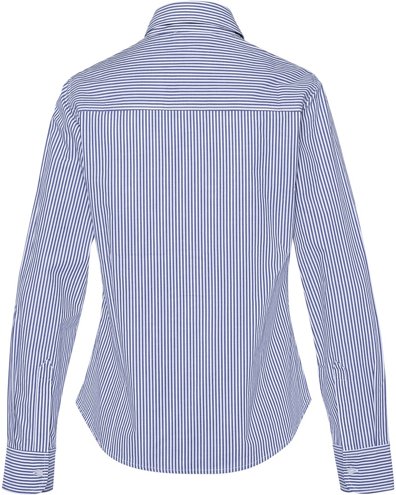 Popelinebluse mit Streifen, Brigitte von Schönfels