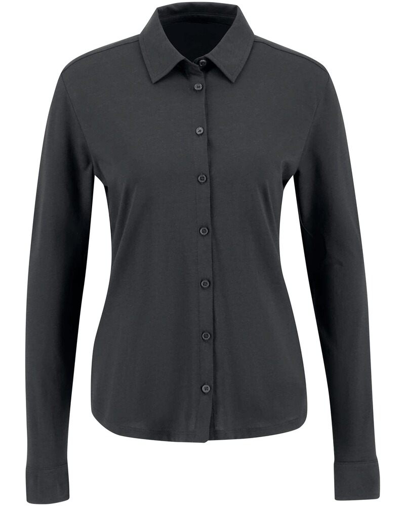 Jersey-Hemdbluse