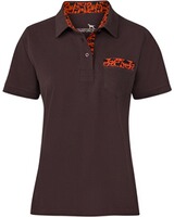 Damen Poloshirt Waldtier-Detail, Parforce Essential