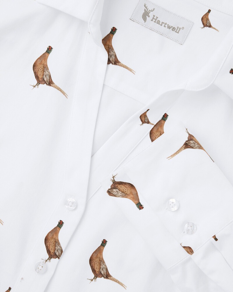 V-Hemdbluse Harper Fasanmotiv, Hartwell