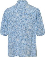Halbarm-Bluse mit Rüschenkragen, POLICELAND