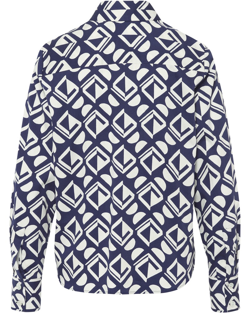 Hemdbluse mit Allover-Print, POLICELAND
