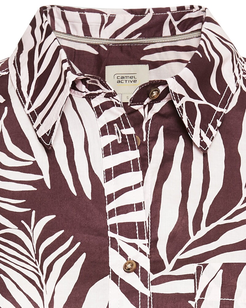 Hemdbluse mit Allover-Print, camel active