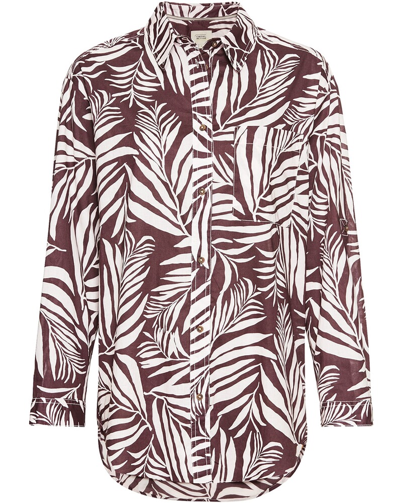 Hemdbluse mit Allover-Print