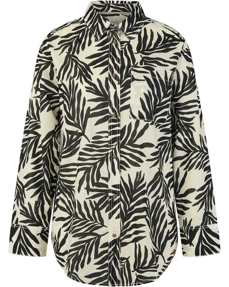 Hemdbluse mit Allover-Print