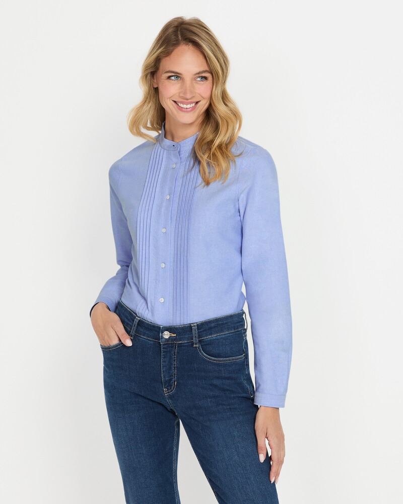 Oxfordbluse mit Biesen, Luis Steindl