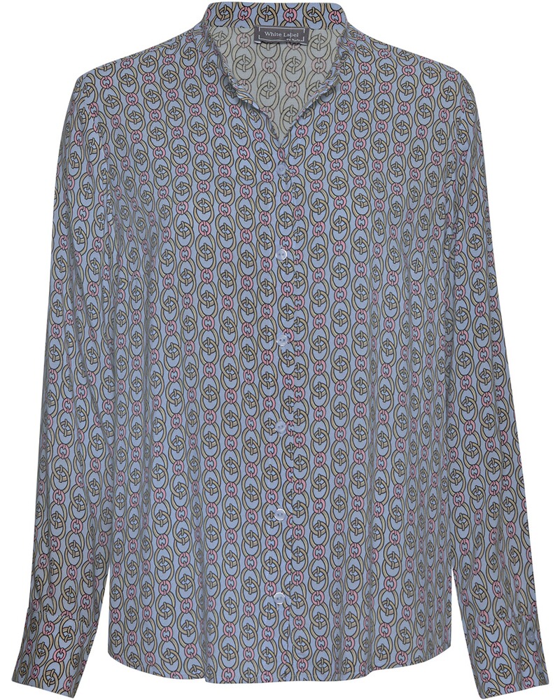 Bluse mit Kettenprint