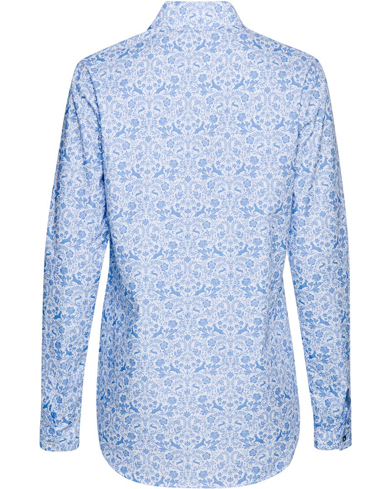 Popeline-Bluse mit Print, REITMAYER