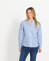 Popeline-Bluse mit Print, REITMAYER